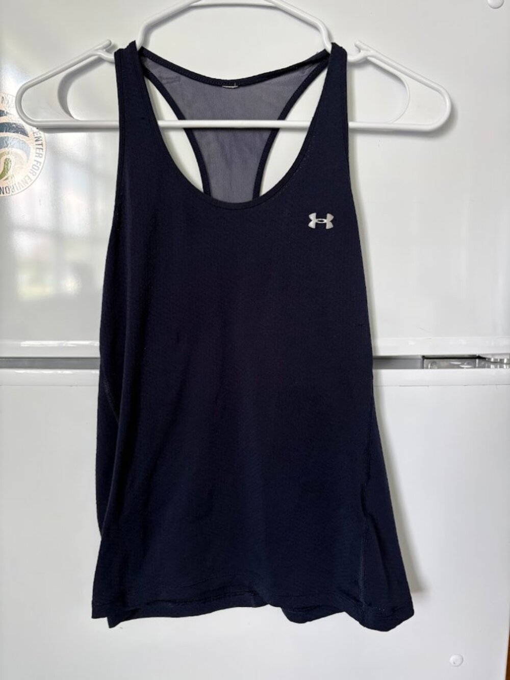 Under Armour Navy Blue Racerback Tank Top Size XS